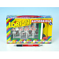 LORI Stavebnice LORI 11 Autoškola Dopravní značky 16ks+2 kužely+auto plast v krabici 22x13x6cm