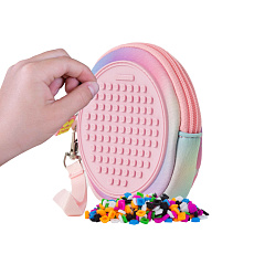 PIXIE CREW Kapsa kruh, růžová, Srdce a tlapky 50 pixelů