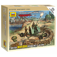 Zvezda Wargames (WWII) figurky 6170 - British Bofors 40mm Mk-2 AA-Gun (1:72)