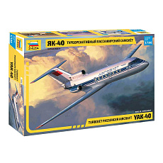 Zvezda Model kit letadlo 7030 - Yak-40 Regional Jet (1:144)