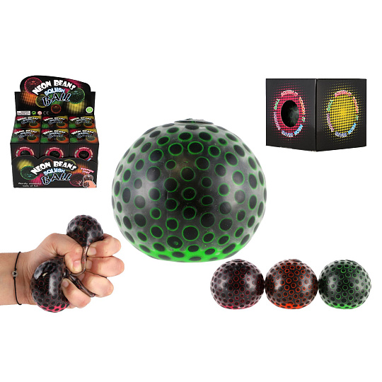 Teddies Míček antistresový mačkací sliz 6cm žabí vajíčka 4 barvy Teddies Míček antistresový mačkací sliz 6cm žabí vajíčka 4 barvy