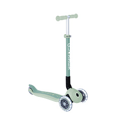 GLOBBER Koloběžka PRIMO FOLDABLE LIGHTS ECOLOGIC, pistachio