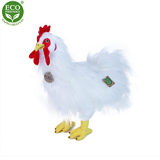 Rappa Plyšový kohout bílý stojící 33 cm ECO-FRIENDLY Rappa Plyšový kohout bílý stojící 33 cm ECO-FRIENDLY