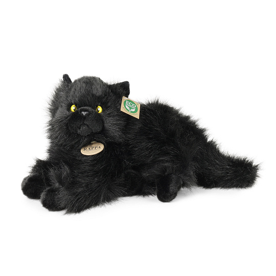 Rappa Plyšová kočka černá ležící 30 cm ECO-FRIENDLY Rappa Plyšová kočka černá ležící 30 cm ECO-FRIENDLY