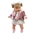 Rappa Llorens 42286 ALEXANDRA - realistická panenka se zvuky a měkkým látkovým tělem - 42 cm