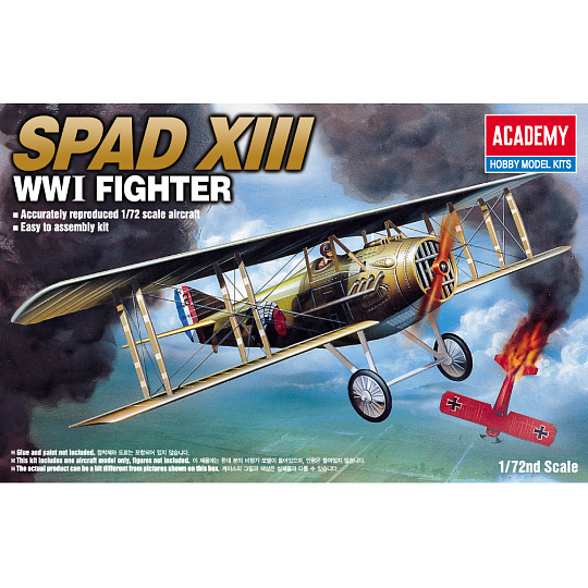 Academy Model Kit letadlo 12446 - SPAD XIII WWI FIGHTER (1:72) Academy Model Kit letadlo 12446 - SPAD XIII WWI FIGHTER (1:72)