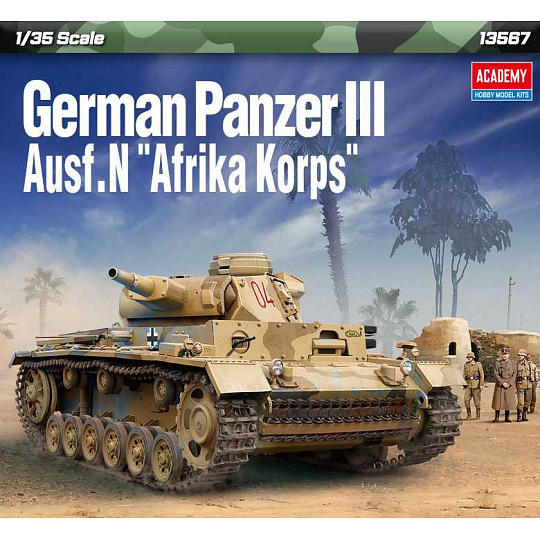 Academy Model Kit tank 13567 - Panzer III Ausf.N. Afrika Korps (1:35) Academy Model Kit tank 13567 - Panzer III Ausf.N. Afrika Korps (1:35)