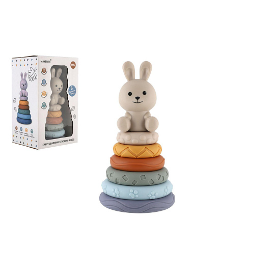 Pyramida stohovací skládačka 7ks v krabičce 6m+ Pyramida stohovací skládačka 7ks v krabičce 6m+