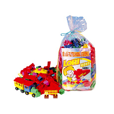 LORI Stavebnice LORI 300 plast 300ks v pytli 30x35x20cm LORI Stavebnice LORI 300 plast 300ks v pytli 30x35x20cm
