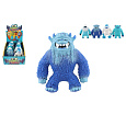 Teddies Příšera antistresová natahovací plněná pískem 330g silikon 13cm 4 druhy v sáčku 12ks v boxu