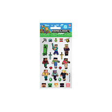 Samolepky Minecraft třpytivé 25ks ve fólii 