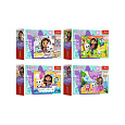 Trefl Minipuzzle miniMaxi 20 dílků Gabbyin pestrý den/Gabby´s Dollhouse 4 druhy