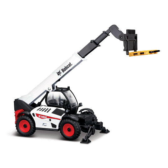 Bburago - Construction, Bobcat Teleskopický manipulátor s paletovými vidlemi + paleta, 1:50
