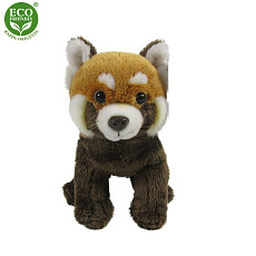 Rappa Plyšová panda červená 18 cm ECO-FRIENDLY