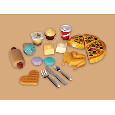Plejo Mac Toys PLEJO Obědový set  - Pizza, kuře