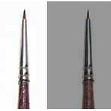 Italeri Synthetic round brush with brown tip - SINGLE PACK 52281 - kulatý syntetický štětec (velikost 0/10)