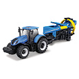 Bburago - FARMLAND, New Holland T7.315 HD s kultivátorem, 10 cm