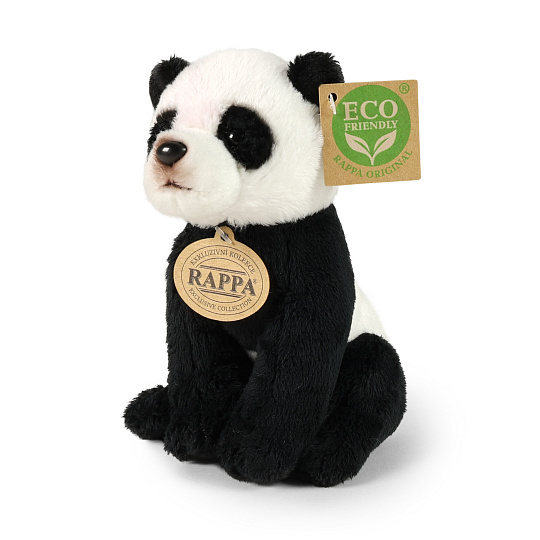 Rappa Plyšová panda sedící 15 cm ECO-FRIENDLY