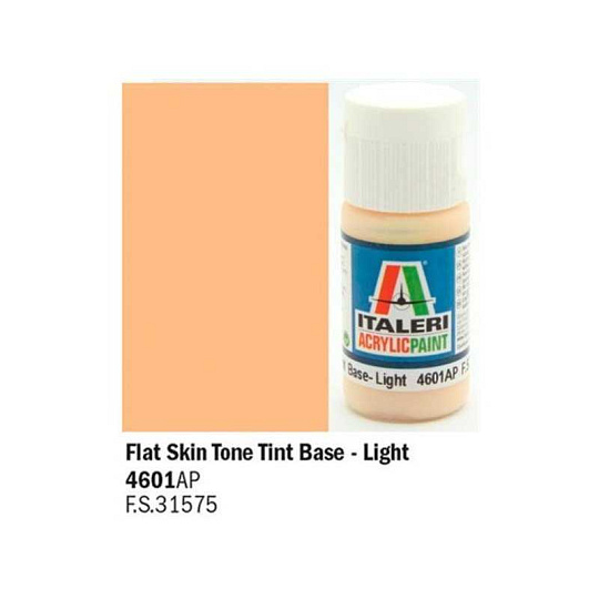 Italeri barva akryl 4601AP - Flat Skin Tone Tint Base - Light 20ml