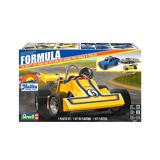 Revell Plastic ModelKit MONOGRAM auto 4581 - 78 Chevy 4x4 Pickup with Go-kart (1:25) Revell Plastic ModelKit MONOGRAM auto 4581 - 78 Chevy 4x4 Pickup with Go-kart (1:25)