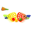 Teddies Catch ball hra 2ks + 3 míčky plast 19cm v síťce