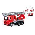 Auto hasiči s žebříkem Mercedes Arocs plast 47cm