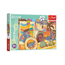 Puzzle Hudební svět Lilo&Stitche 200 dílků 48x34cm v krabici 33x23x4cm