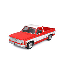 Maisto - 1974 Chevrolet C10 Cheyenne Super, červeno-bílá, 1:18