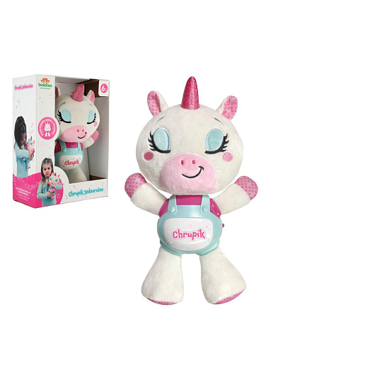 Teddies Jednorožec Chrupík usínáček plyš/plast na baterie se zvukem se světlem v krabici 22x30x10,5cm 6m+ Teddies Jednorožec Chrupík usínáček plyš/plast na baterie se zvukem se světlem v krabici 22x30x10,5cm 6m+