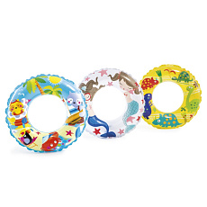 Kruh nafukovací 61cm 3 druhy v sáčku 6-10 let