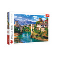 Puzzle Starý most v Mostaru, Bosna a Hercegovina 500 dílků 48x34cm v krabici 40x26,5x4,5cm