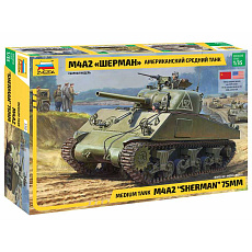 Zvezda Model Kit tank 3702 - M4 A2 Sherman (1:35)