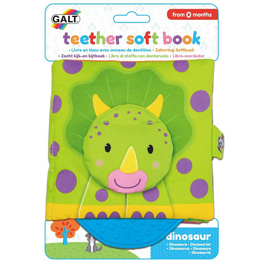 Galt Dětská knížka s kousátkem - Dinosauři