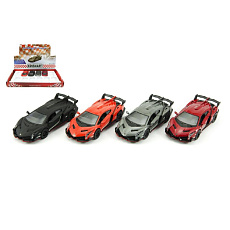 Teddies Auto Kinsmart Lamborghini Veneno kov/plast 13cm na zpětné natažení 4 barvy
