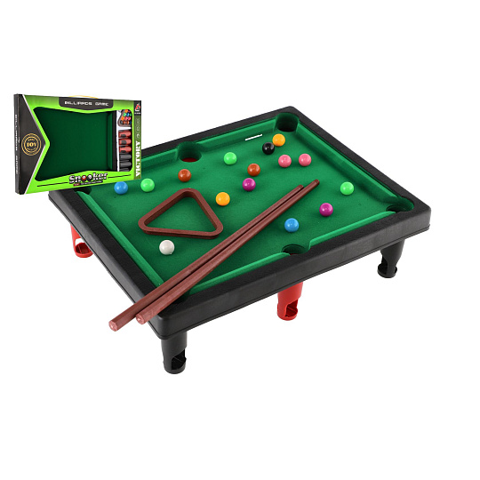 Teddies Kulečník/Billiard mini dětský 33x26cm v krabici 44x27x3cm