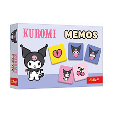 Pexeso papírové Kuromi 30 kartiček společenská hra v krabici 21x14x4cm