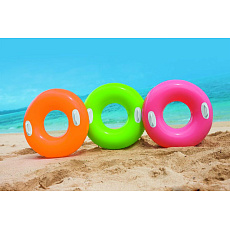 Intex Kruh nafukovací s úchyty 76cm asst 3 barvy Intex Kruh nafukovací s úchyty 76cm asst 3 barvy