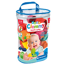 Clementoni Clemmy baby - 20 kostek v platovém pytli
