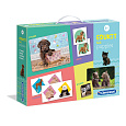 Clementoni EDUkit - Štěňátka 4v1 (pexeso, 60 puzzle, domino, 6 kostek)