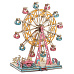 Rappa Woodcraft Dřevěné 3D puzzle Ruské kolo pastelové