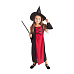 Rappa Dětský kostým bordó čarodějnice / Halloween (M)