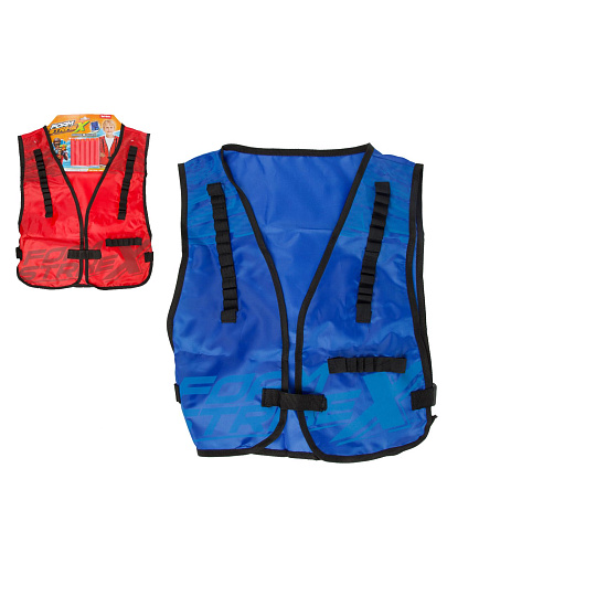 Vesta dětská taktická 38x44cm + 6ks pěnové náboje na kartě Vesta dětská taktická 38x44cm + 6ks pěnové náboje na kartě