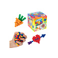 Teddies Stavebnice mini kostičky pěnové samolepící v krabičce 8x8x8cm