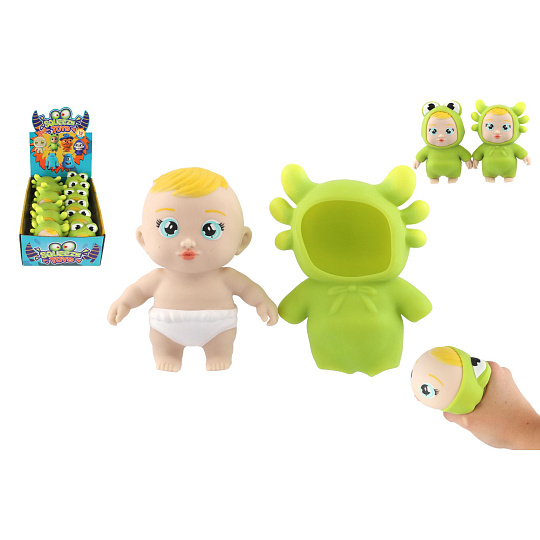 Teddies Hračka antistresová mačkací silikon 14cm v sáčku Teddies Hračka antistresová mačkací silikon 14cm v sáčku