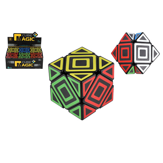 Kostka hlavolam plast 5,5x5,5cm 6ks v boxu