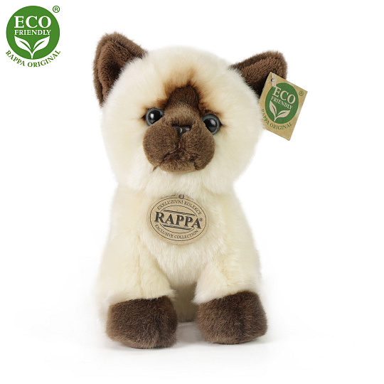 Rappa Plyšová siamská kočka 18 cm ECO-FRIENDLY
