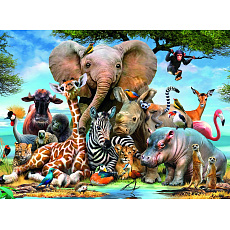 Ravensburger puzzle Afričtí přátelé 300d