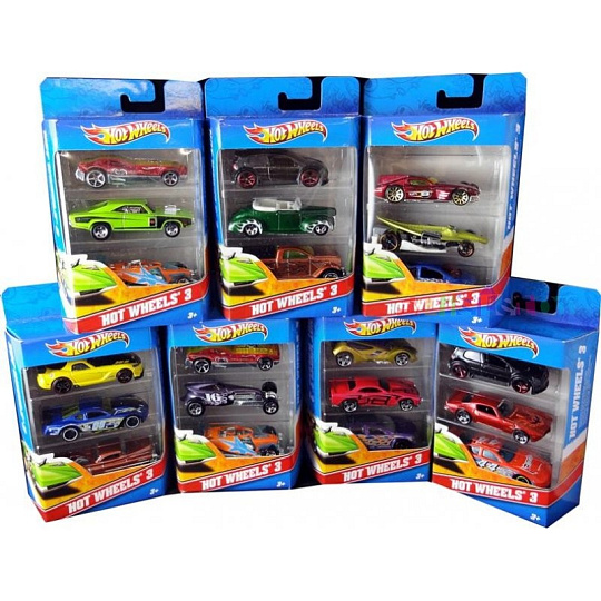 Hot Wheels autíčka sada 3ks K5904