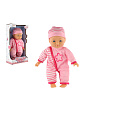 Panenka miminko 30cm měkké tělo růžová v krabici 17x33x10cm