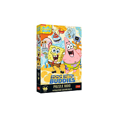 Puzzle Premium Plus: SpongeBob 1000 dílků 48x68,3cm v krabici 27x40x6cm